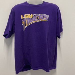 Gildan LSU Tigers Football Purple T-Shirt Size XL